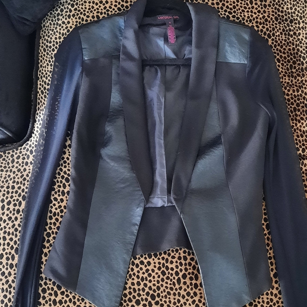 Black Mesh Blazer